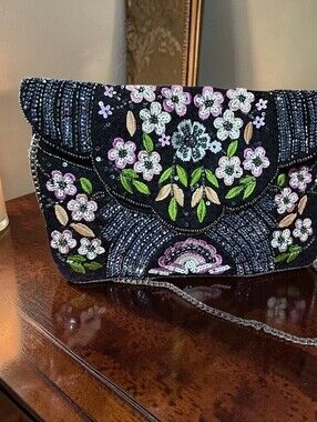 Clements Ribeiro Beaded Crossbody Bag